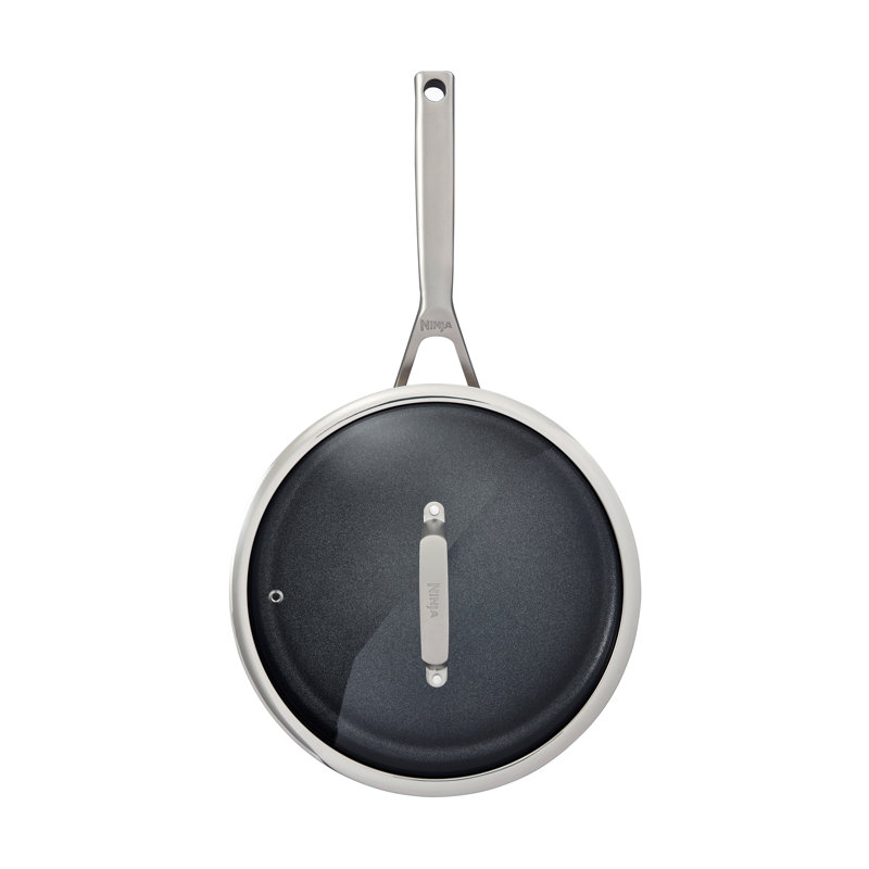Ninja ZEROSTICK Stainless Steel 26cm Sauté Pan with Lid - C60126UK