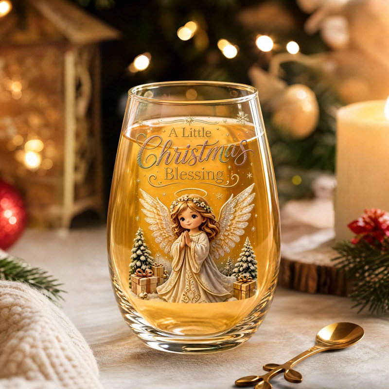 Décoration de Noël - Coquetier classique à motif de Noël, imprimé recto verso, idéal pour la maison, la cuisine, la table, les fêtes, les repas de tous les jours et les cadeaux.