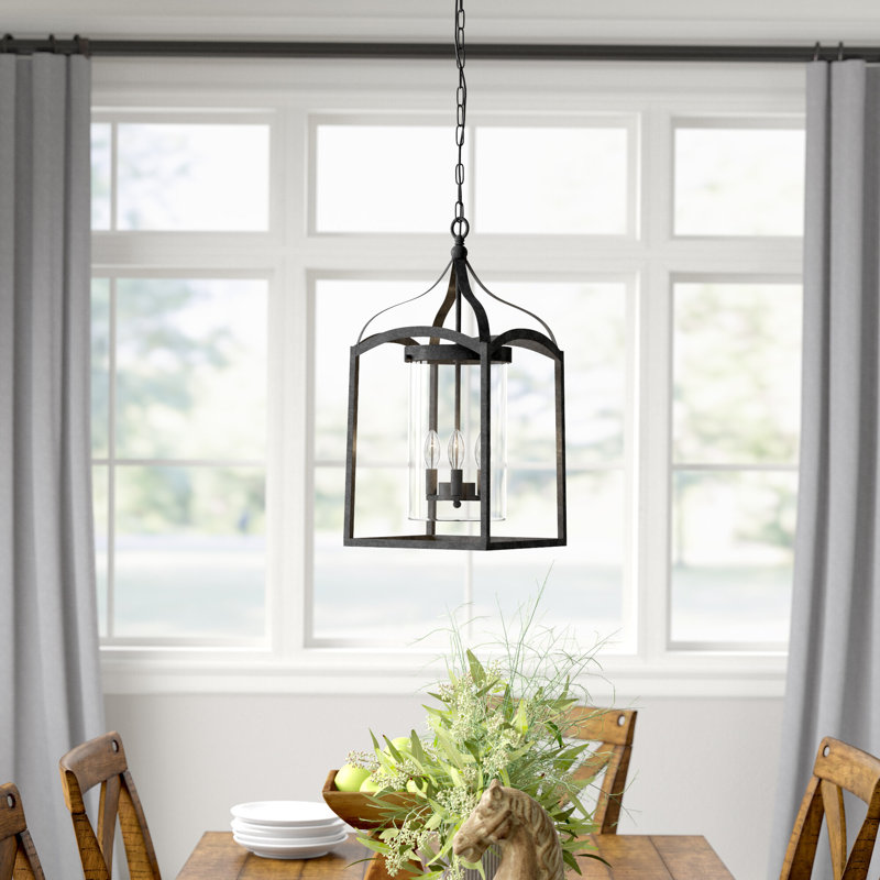 Luminaire suspendu géométrique 3 lumières Chellis