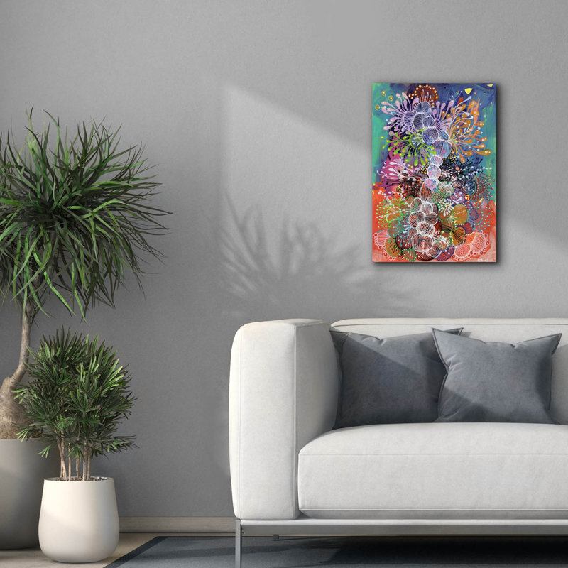 "Epic Graffiti 'Grow With Me2" par Noemi Ibarz, art mural sur toile "par Noemi Ibarz, H 26 po x l 18 po x P 0,75 po