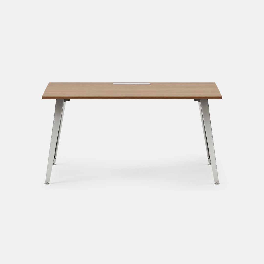 Writing Desk, 30" H x 60" W x 30" D, Mirror, Walnut