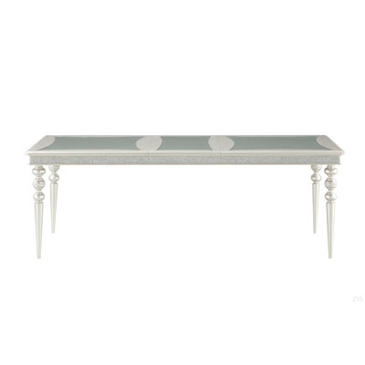 Platinum Finish Dining Table