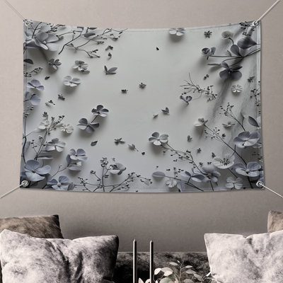 Tapisserie murale en papier - Fleurs