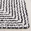 Tapis tressé 260 en noir / ivoire-109865946