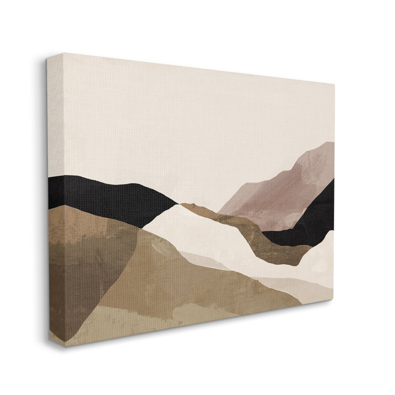 «Abstract Desert Dunes Collage» par Victoria Barnes, H 36 po x l 48 po x P 1,5 po