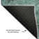 Premium Machine Washable Kiyondrea Teal Rug