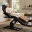 Table de massage électrique Pu, lit de salon robuste, lit de cils réglable à distance, beauté, spa, massage du visage, fauteuil inclinable-783668118