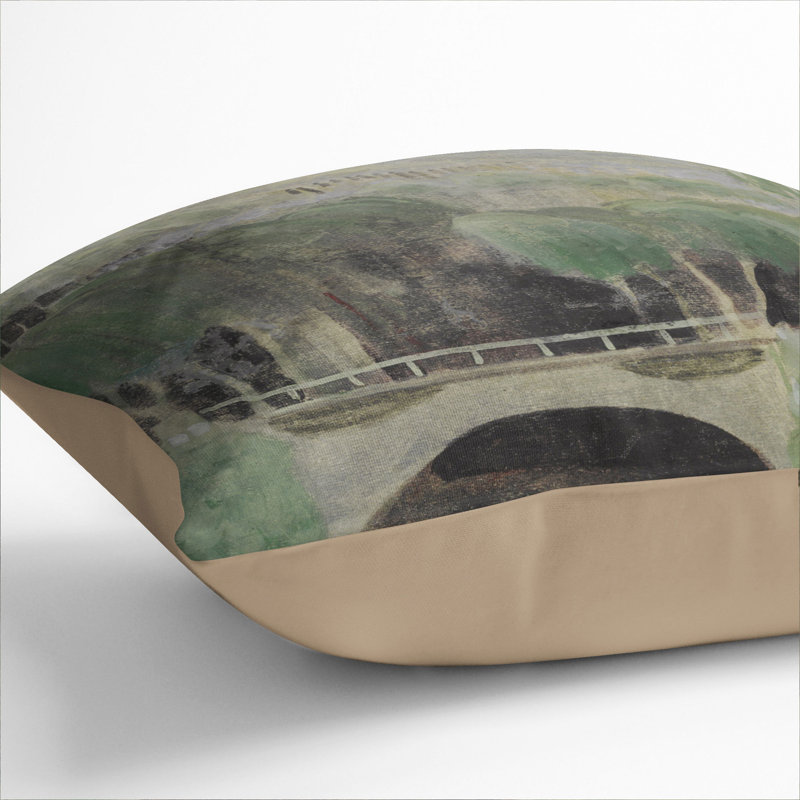 Spring Motif Scatter Cushion, 55cm H x 55cm W x 20cm D, Stone