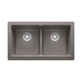 Vintera SILGRANIT 33" L X 19'' W Double Bowl Farmhouse Sink