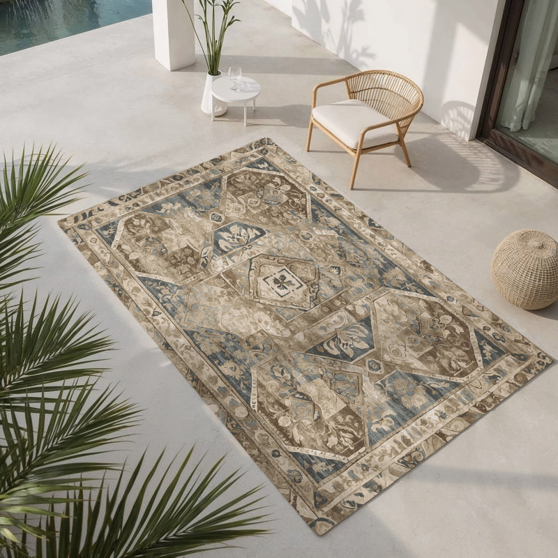 Tapis intérieur et extérieur Victorian Grace, Rectangle 4pi x 6 pi