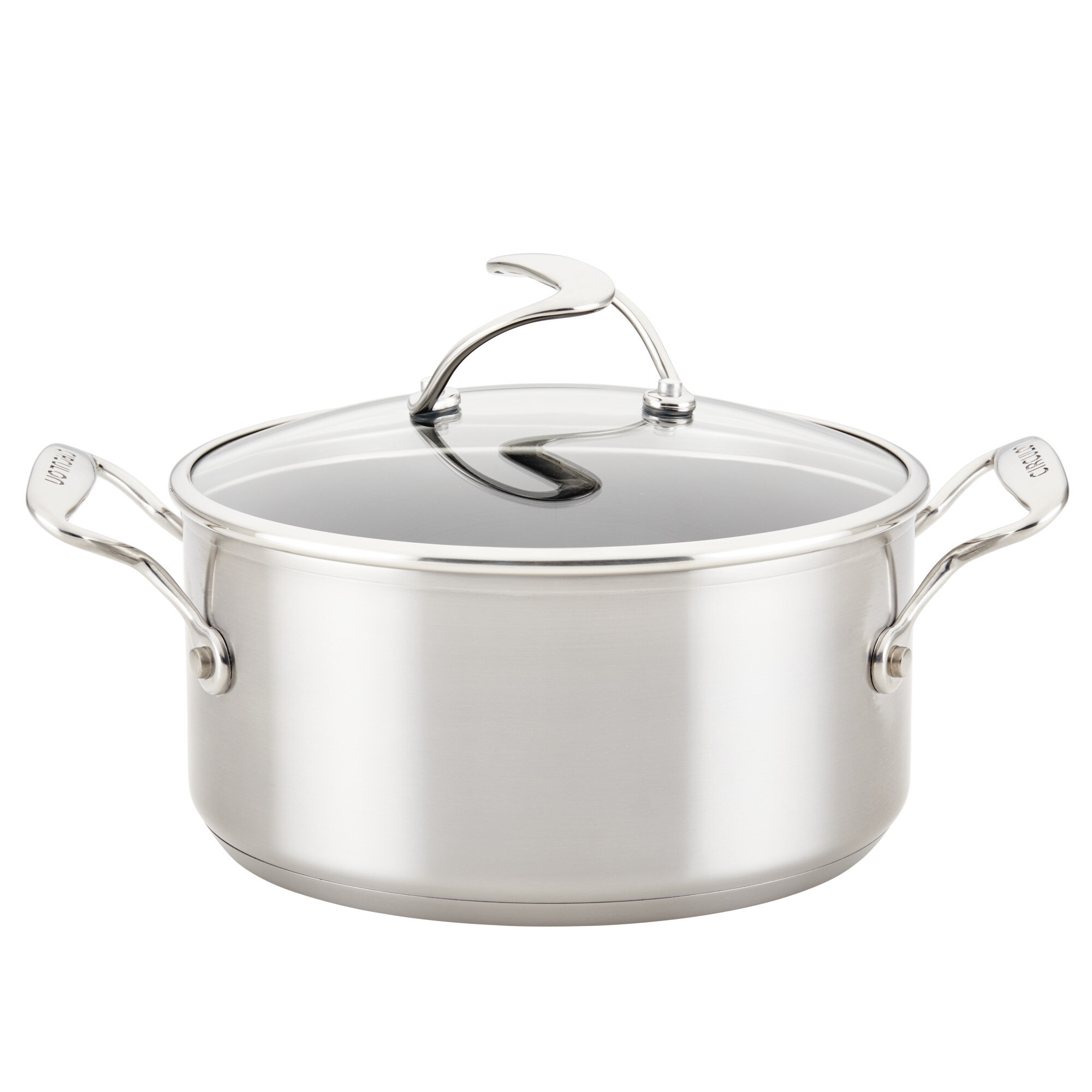 4-quart Covered Stainless Steel Saucepan