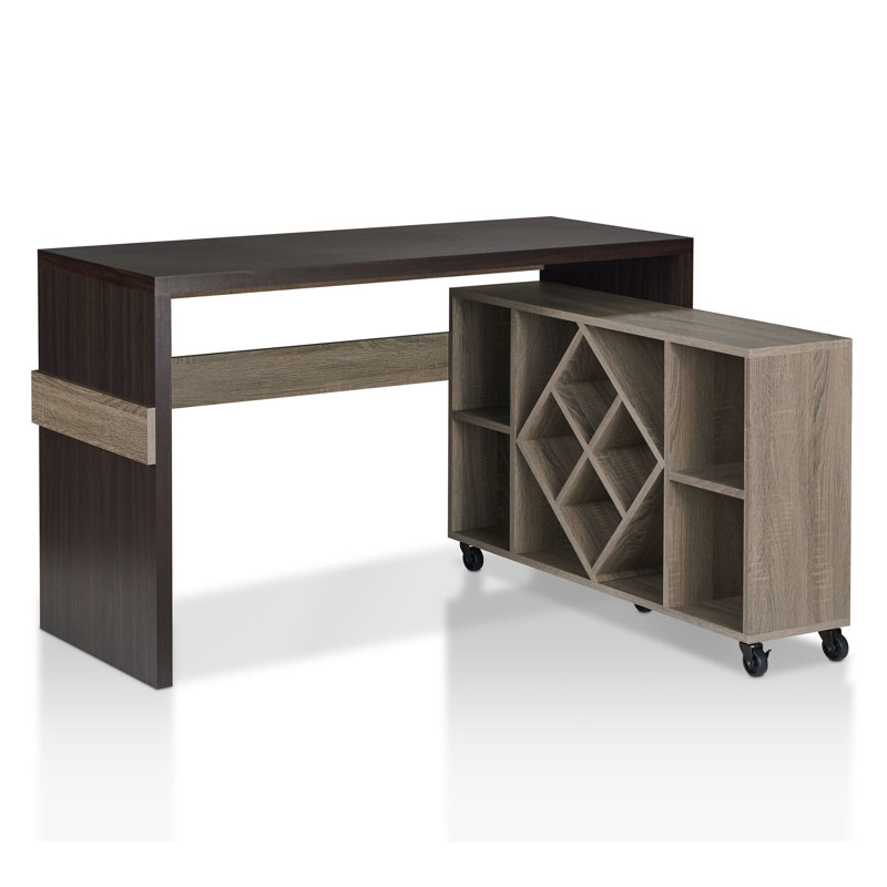 Soren 47.2'' W Convertible Writing Desk with Caster Shelf