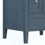 Meuble-lavabo moderne avec lavabo en céramique, pieds en bois massif, tiroirs et porte à fermeture en douceur, support de rangement, finition de surface peinte