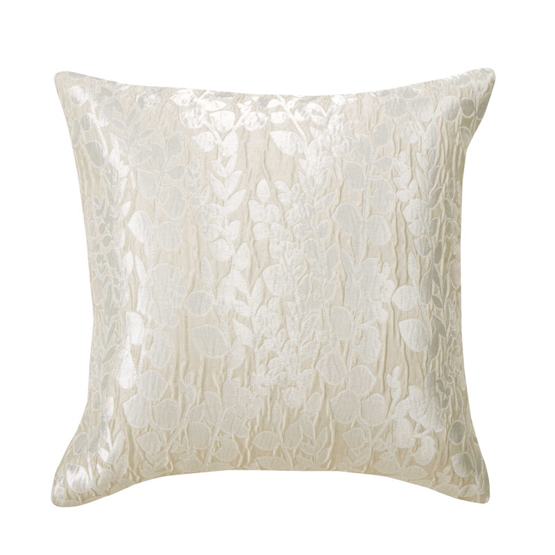 Kevon Floral Square Cushion, Cream