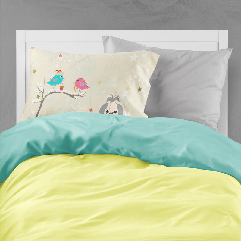 Microfiber, Silver White Shih Tzu