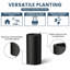 Grand pot / pot rond en béton avec trous de drainage-1041884654-1045739928