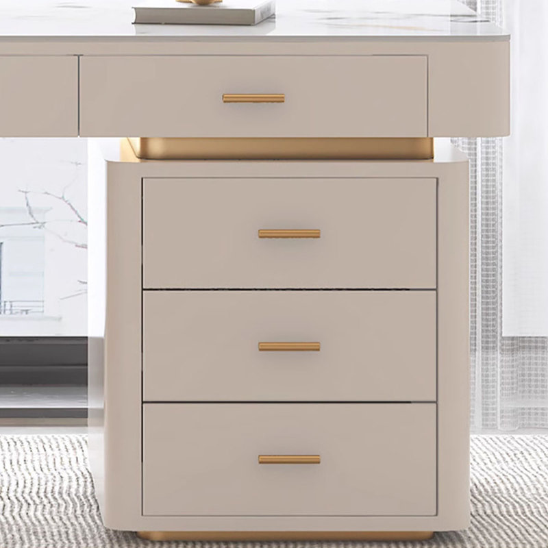 Bureau moderne en ardoise moderne avec cadre doré, H 29,5 po x l 70,9 po x P 27,6 po