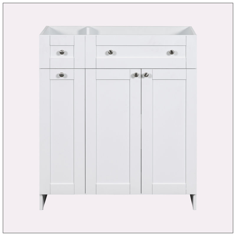 Base de meuble-lavabo simple 29,00 po seulement, Blanc
