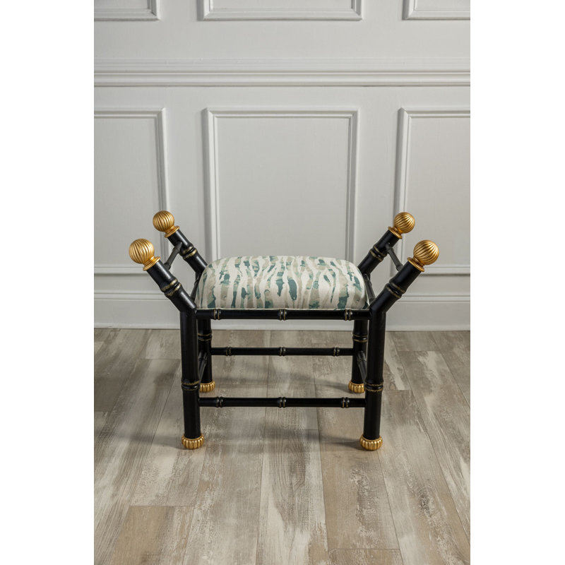 Boca Wilcrest Moss Bench, Black