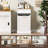 13 Gallons Tilt Out Trash Cabinet, Hidden Trash Can Cabinet Kitchen Wooden Tilt Out Pet Proof Hidden Trash Bin for Kitchen Living Room-110687077