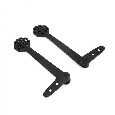 Paire de porte-pinces en aluminium noir