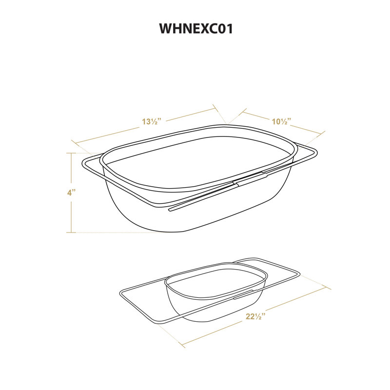 Filtre en acier inoxydable sur le lavabo whitehaus collection