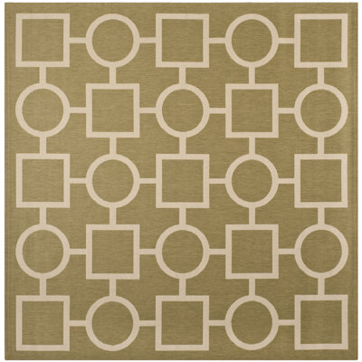 Tapis vert / beige Arneshia