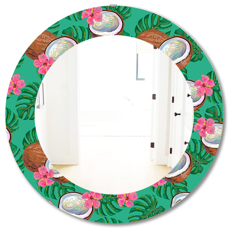Miroir mural Tropical Mood Foliage 21, H 31,5 po x l po