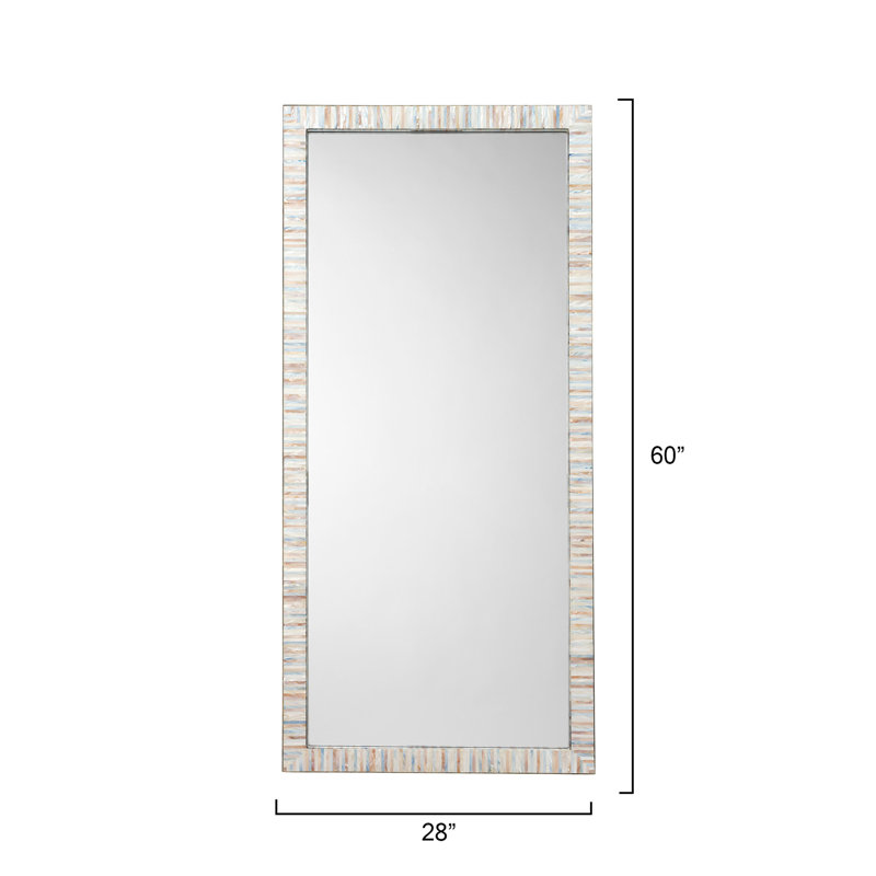Heron Rectangle Stone Framed Mirror