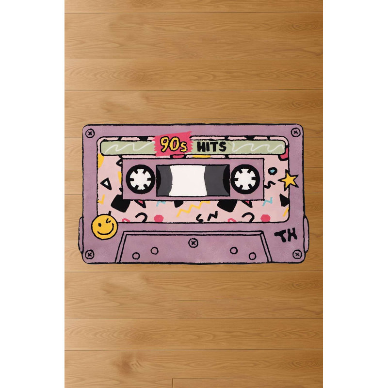Retro 90S Cassette Tape Novelty Rug