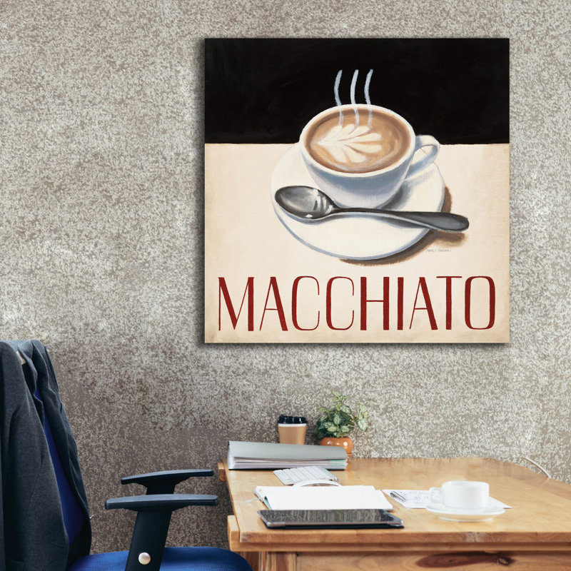 «Cafe Moderne 6» par Marco Fabiano, art mural sur toile, H 37 po x l 37 po x P 1,5 po