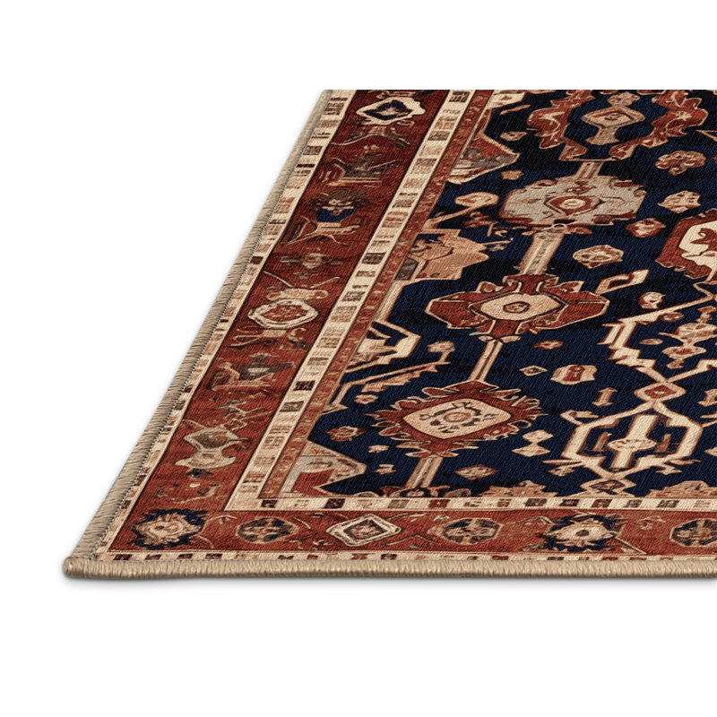 Machine Washable Persian Brown Area Rug, Rectangle 2' x 3'