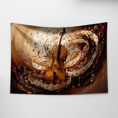 Tapisserie murale «Music Cello»