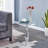 Modern Clear Acrylic End Table - Small Space Side Table for Living Room, Bedside & Dorm, Shatterproof & Waterproof Accent Table
