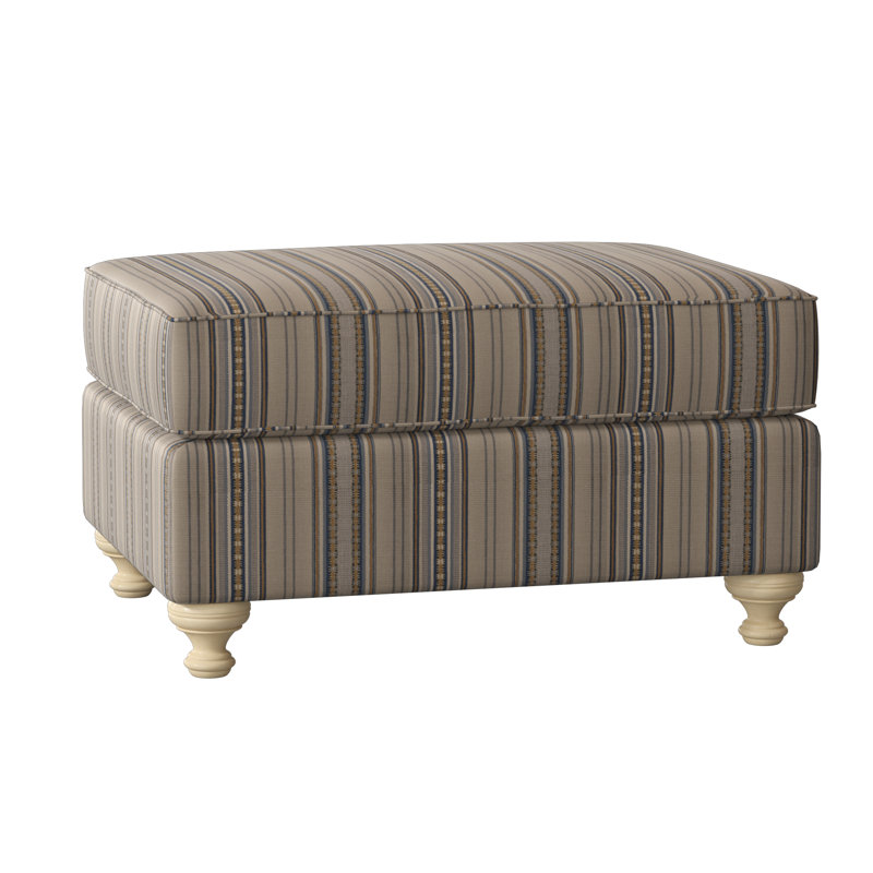 Repose-pieds rectangulaire 33 po Duckling, Forzando 23 rayé brun, Lin