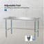 Table ouverte en acier inoxydable-1745305152