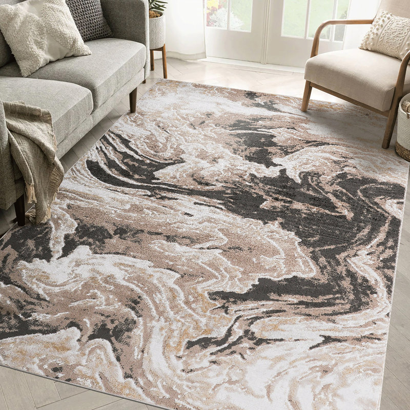 Living Room Bedroom Dining Home Office Stylish and Stain Resistant Area Rug, Rectangle 7'9" x 10'