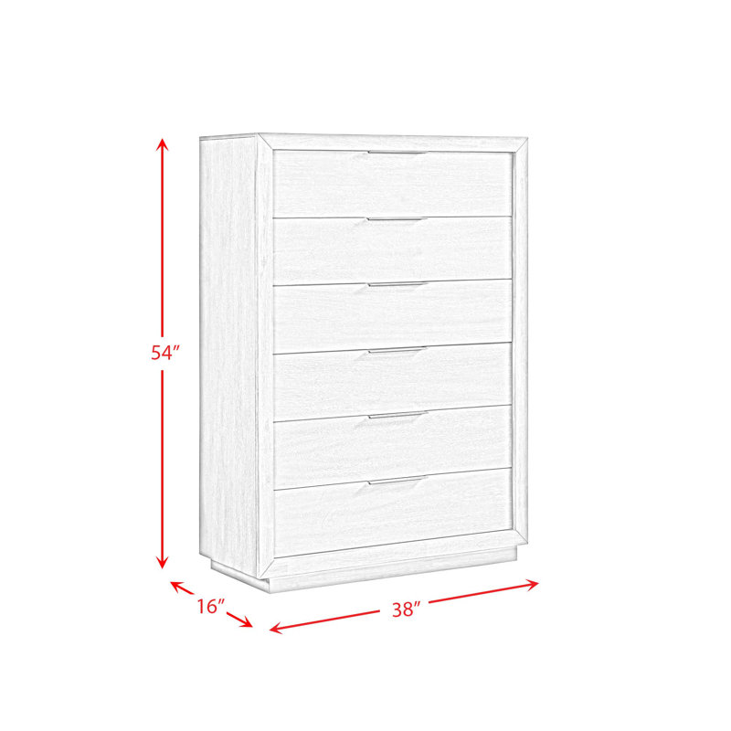 Commode 6 tiroirs Eduvina