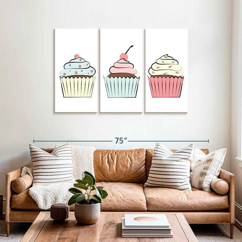 Yarlin Sweet Cupcakes II, H 36 po x l 57 po