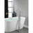 Brushed Nickel Tub Faucet With Handheld Shower And Water Flow Meter Filler Purification Function