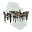 Ensemble de salle à manger rectangulaire pour 6 personnes 72 po Reginald-654158559-622017710