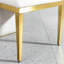 Chaise de salle à manger avec pieds en acier inoxydable doré