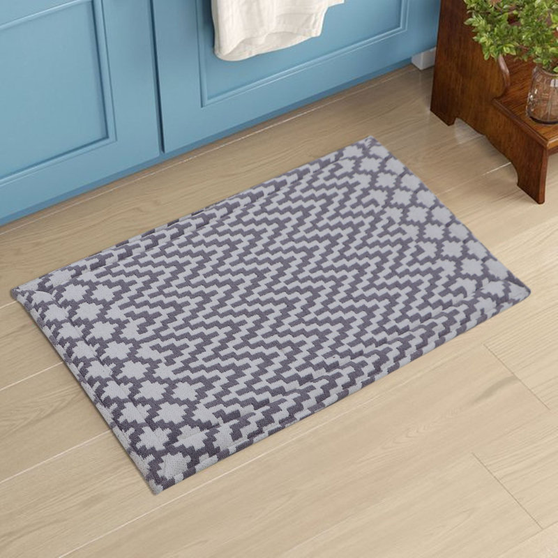 Ahmyla Striped Polyester Anti-Fatigue Kitchen Mat