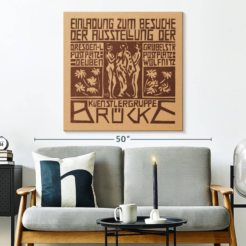 Tergel Invitation To An Exhibition, 33" H x 33" W