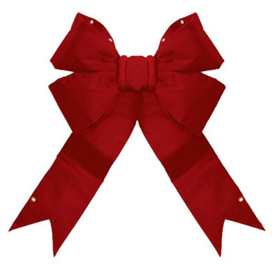 Boucle en velours rouge 4 boucles 18 po