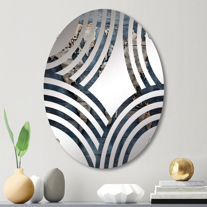 Miroir mural oval, 29,5 po x 19,6 po