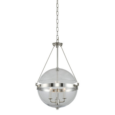 Mini-luminaires de luxe décontractés et luxueux à 3 lumières Covington par Kalco
