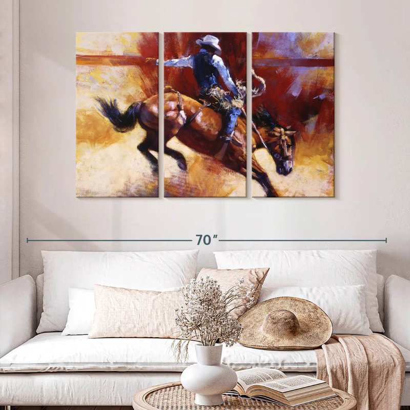 Sireci Yeehaw, 32" H x 50" W