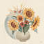 «Sunflower Season IV» par Janelle Penner - impression sur toile tendue-935718301-927136144-927136141