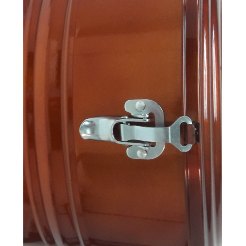 Steel Outdoor Trash/Recycling Bins, 22" H x 15" W x 15" D, Glazed Caramel